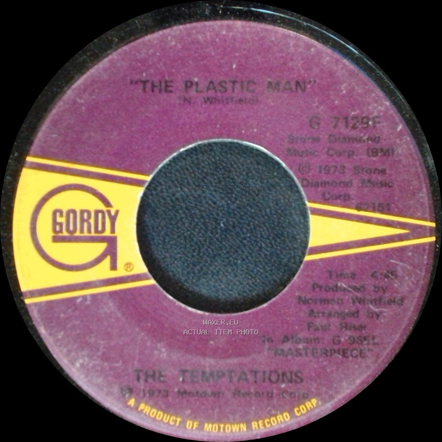 The Temptations - The Plastic Man / Hurry Tomorrow side A