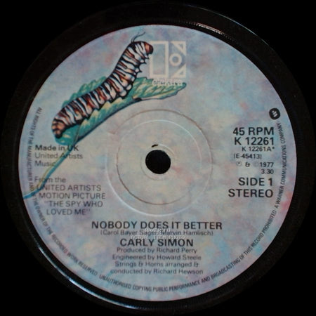 Carly Simon - Nobody Does It Better / After The Storm side A