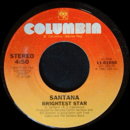 Santana - Winning / Brightest Star side B