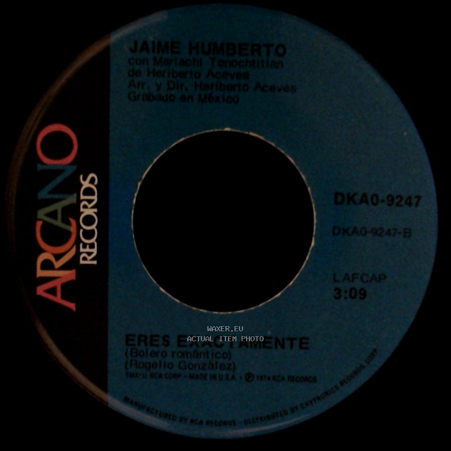 Jaime Humberto - Eres Exactamente / La Culpa De Tu Error side A