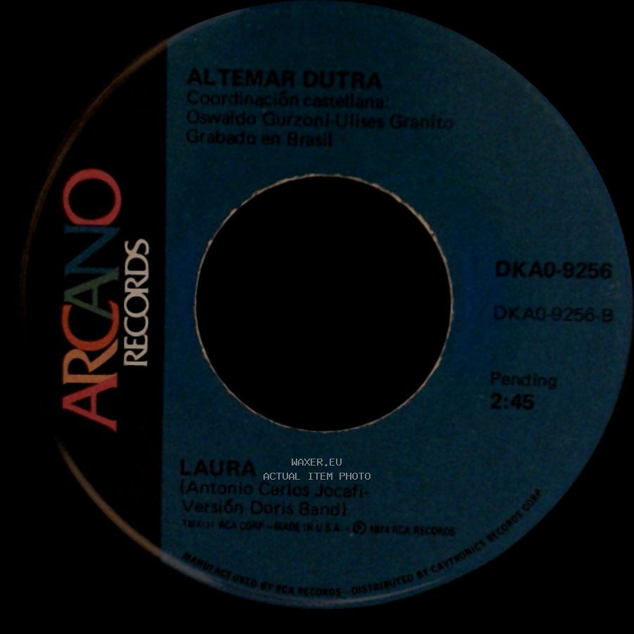Altemar Dutra - Laura / El Amor Que No Se Espera side A