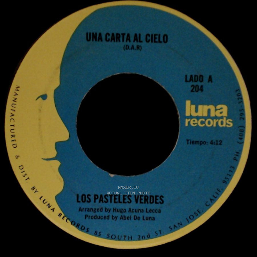 Los Pasteles Verdes - Una Carta Al Cielo / La Rosa Blanca side A