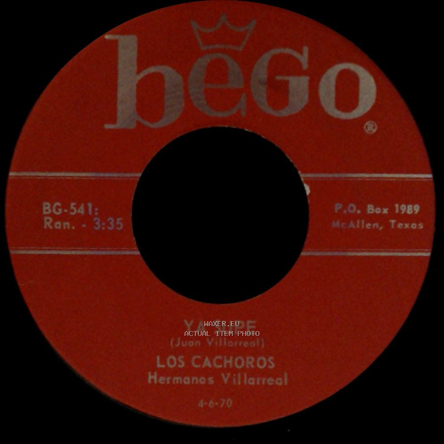 Los Cachoros / Los Cachoros Hermanos Villarreal - La Tecolota / Ya Supe side B