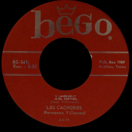 Los Cachoros / Los Cachoros Hermanos Villarreal - La Tecolota / Ya Supe side B