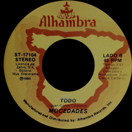 Mocedades - Gracias Amor / Todo side B