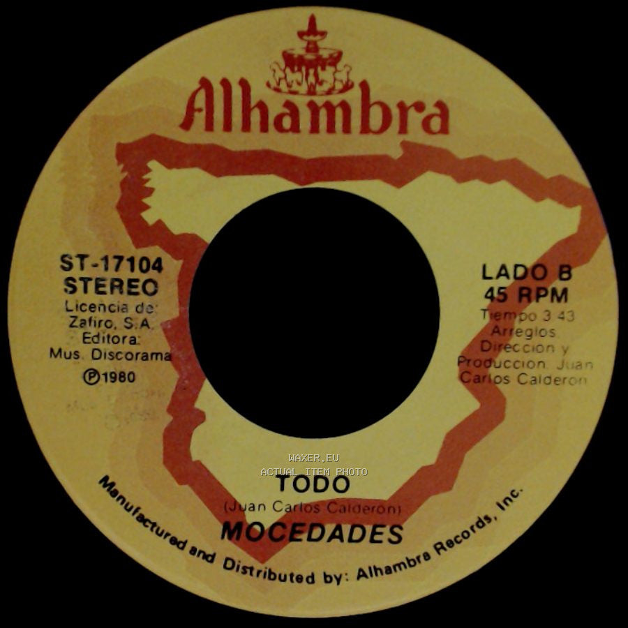 Mocedades - Gracias Amor / Todo side B