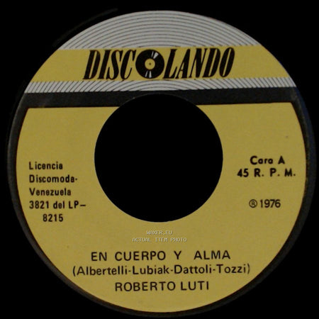 Roberto Luti - En Cuerpo Y Alma / Tu Y Yo Para Siempre side A