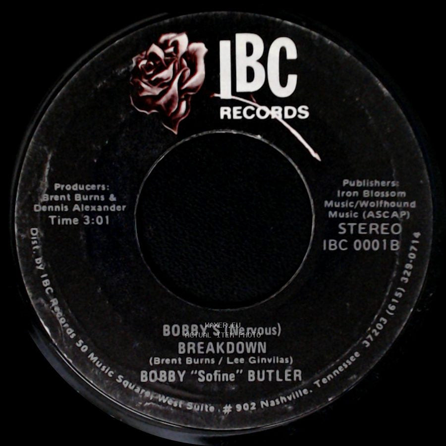 Bobby "Sofine" Butler - Cheaper Crude Or No More Food / Bobby's (Nervous) Breakdown side B