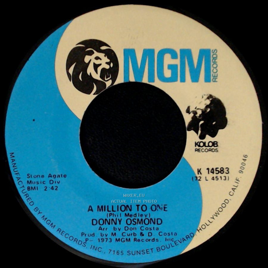 Donny Osmond - A Million To One / Young Love side A