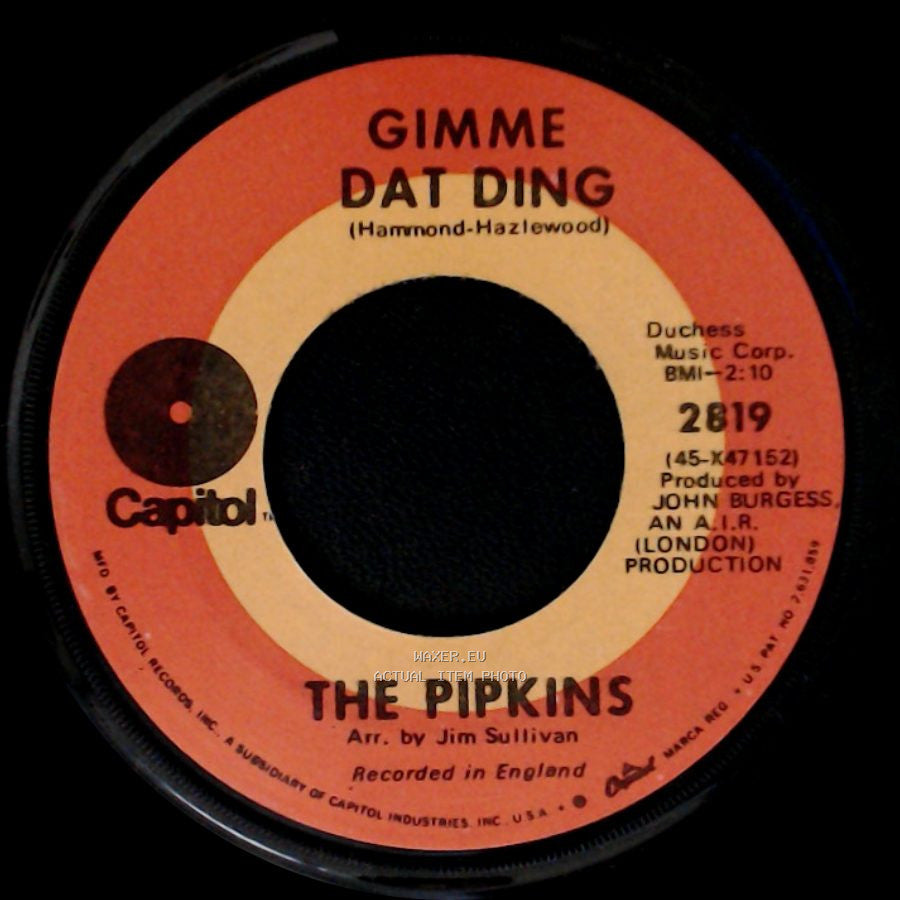 The Pipkins - To Love You / Gimme Dat Ding side B