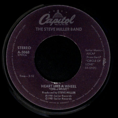 The Steve Miller Band - True Fine Love / Heart Like A Wheel side B