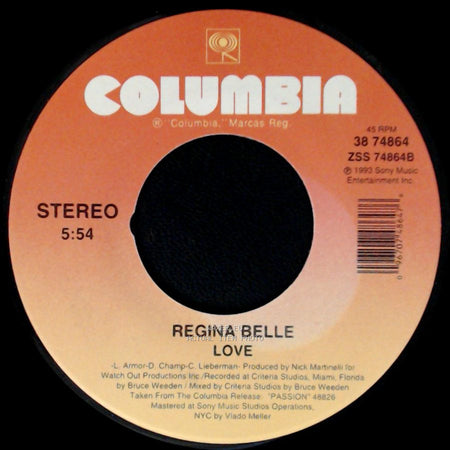 Regina Belle - Love / If I Could side A