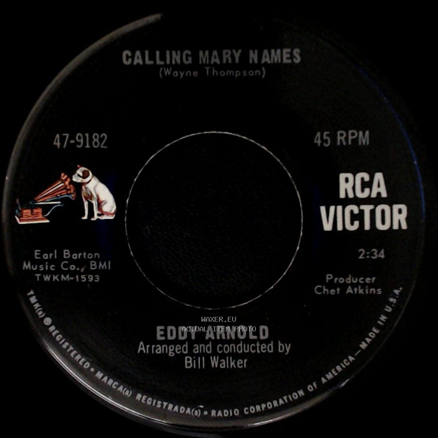 Eddy Arnold - Misty Blue / Calling Mary Names side B