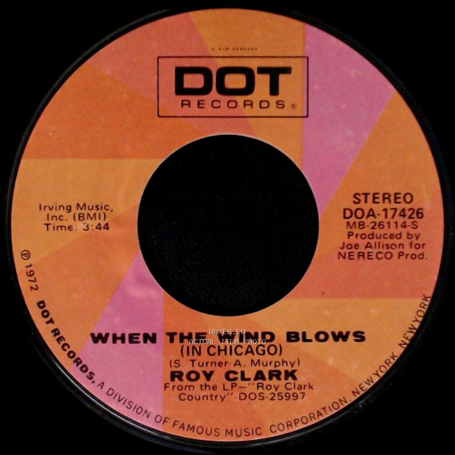 Roy Clark - When The Wind Blows (In Chicago) / The Lawrence Welk-Hee Haw Counter-Revolution Polka side A