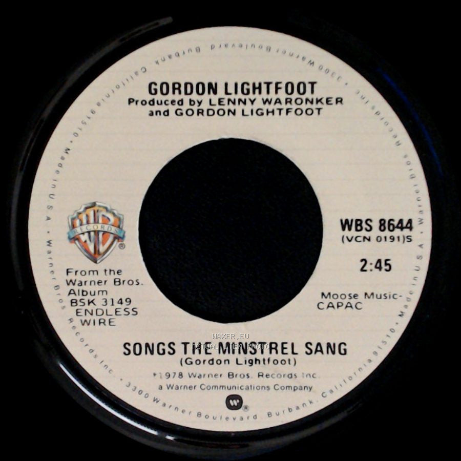 Gordon Lightfoot - Dreamland / Songs The Minstrel Sang side B