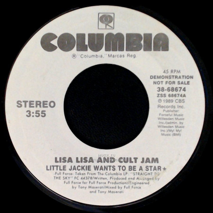 Lisa Lisa And Cult Jam - Little Jackie Wants To Be A Star / Little Jackie Wants To Be A Star side A