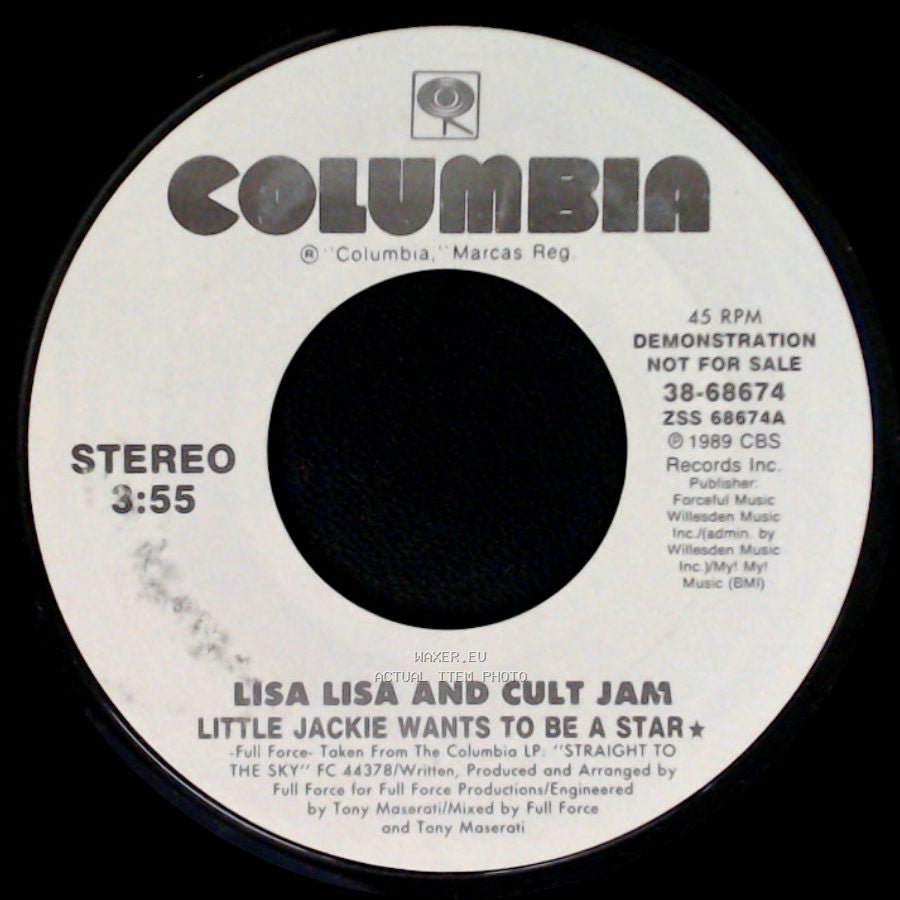 Lisa Lisa And Cult Jam - Little Jackie Wants To Be A Star / Little Jackie Wants To Be A Star side B