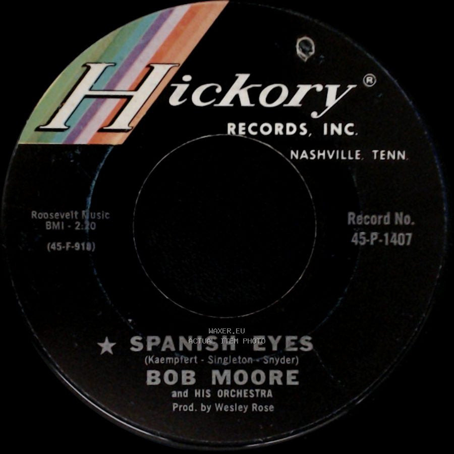Bob Moore And His Orchestra - Elephant Rock / Spanish Eyes side B