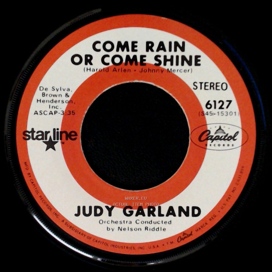 Judy Garland - Rock-A-Bye Your Baby With A Dixie Melody / Come Rain Or Come Shine side B