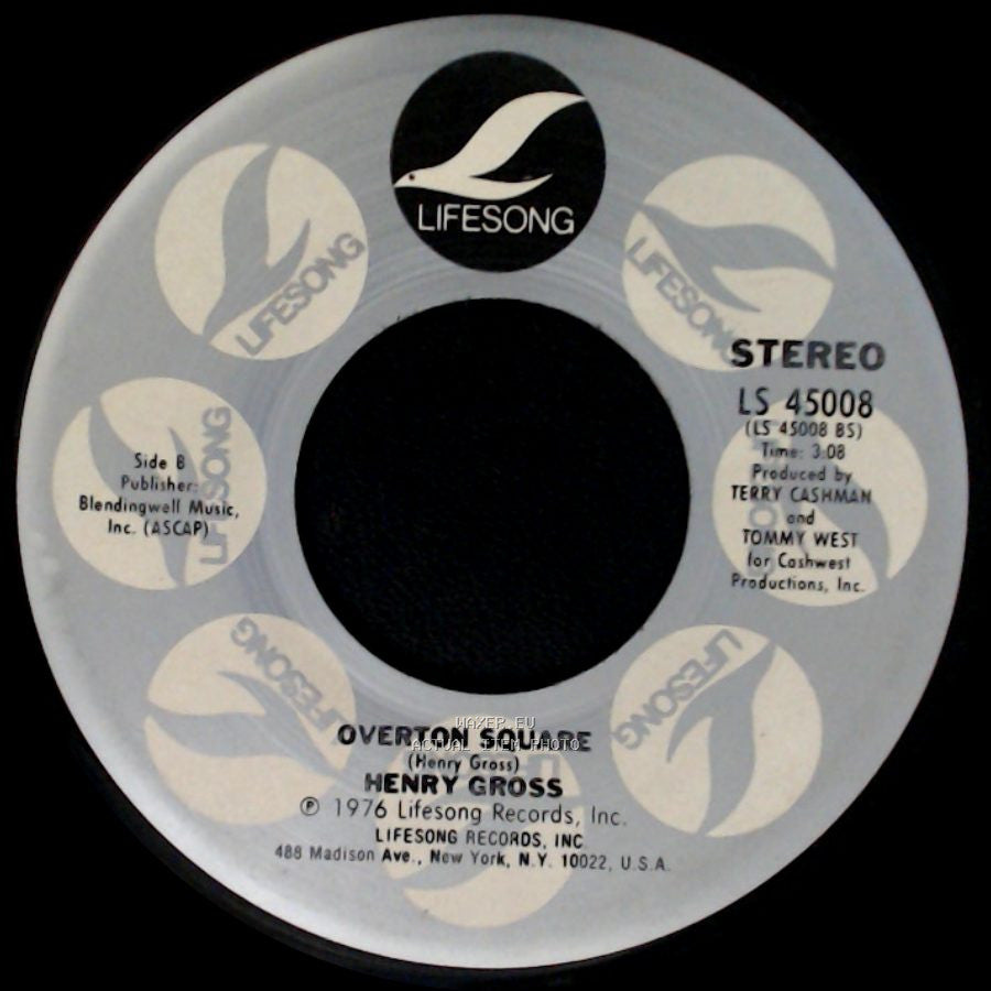 Henry Gross - Springtime Mama / Overton Square side B