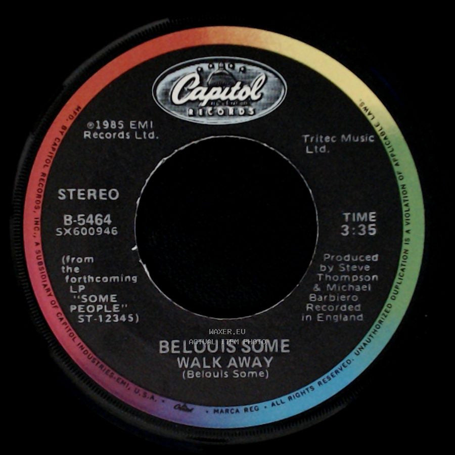 Imagination / Belouis Some - Belouis Some (Belouis Some) Imagination / Walk Away side B