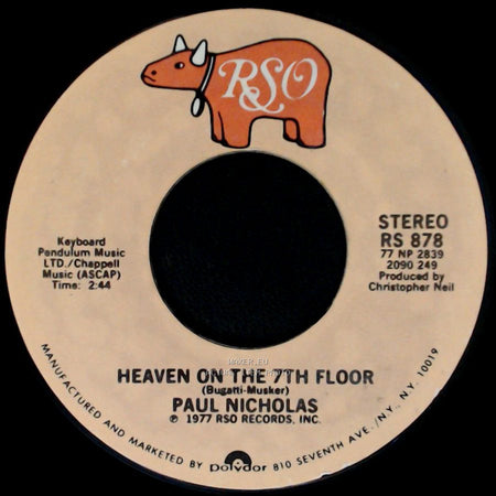 Paul Nicholas - Heaven On The 7Th Floor / Do You Want My Love side A