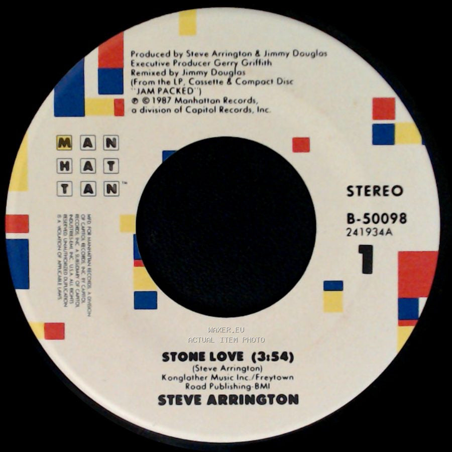 Steve Arrington - Stone Love / Stone Love (Instrumental) side A