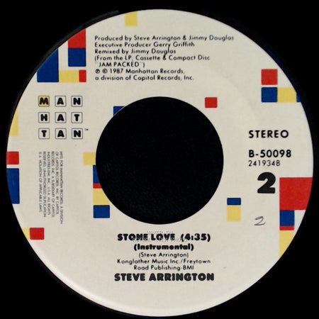 Steve Arrington - Stone Love / Stone Love (Instrumental) side B