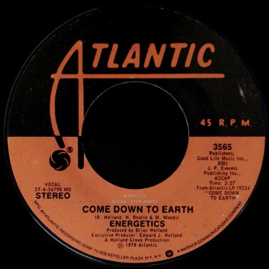 Energetics - Come Down To Earth / Living By The Strength Of Your Love side A