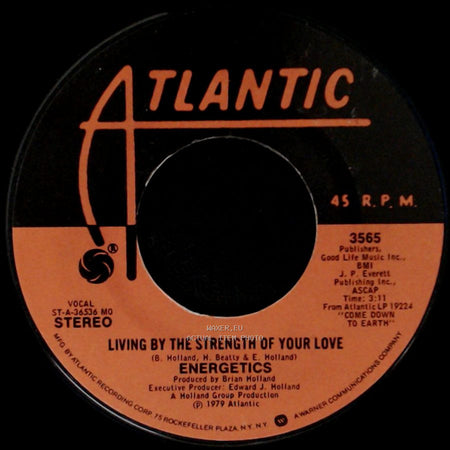 Energetics - Come Down To Earth / Living By The Strength Of Your Love side B