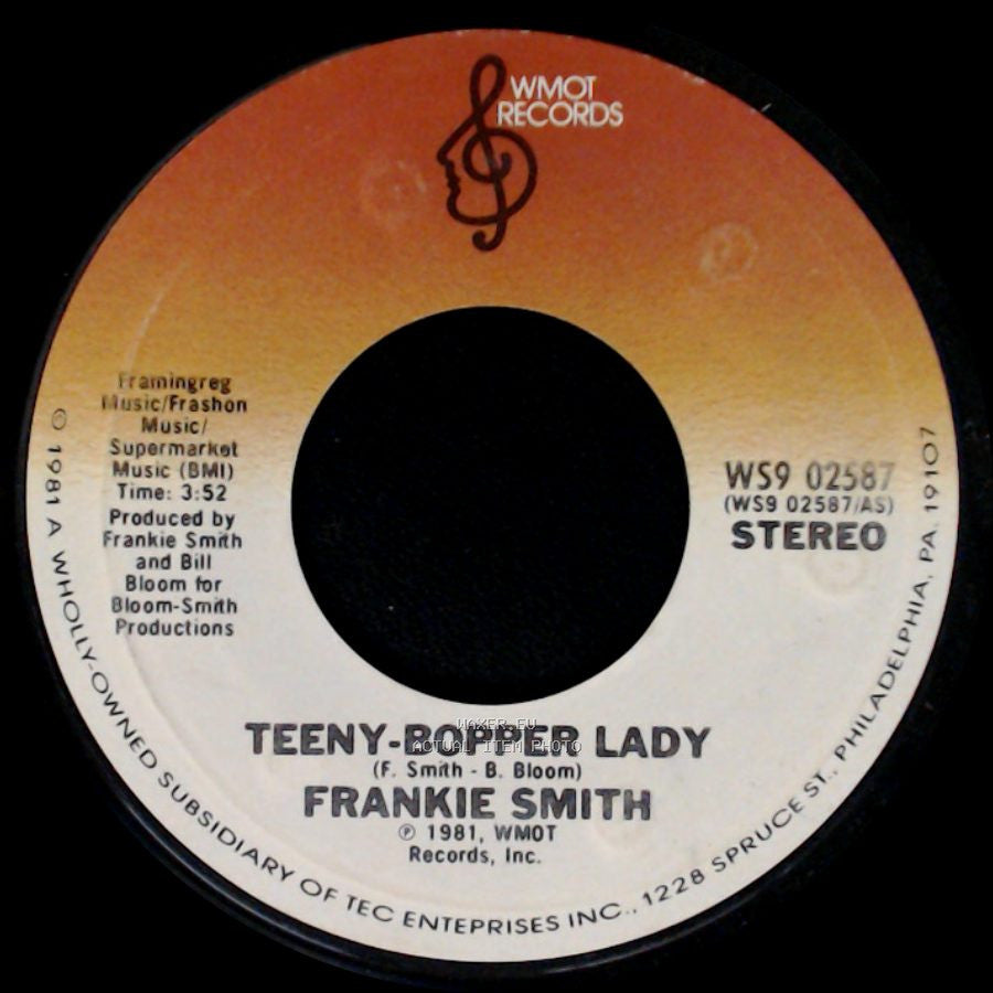 Frankie Smith - Teeny-Bopper Lady / Slang Thang (Slizang Thizang) side A
