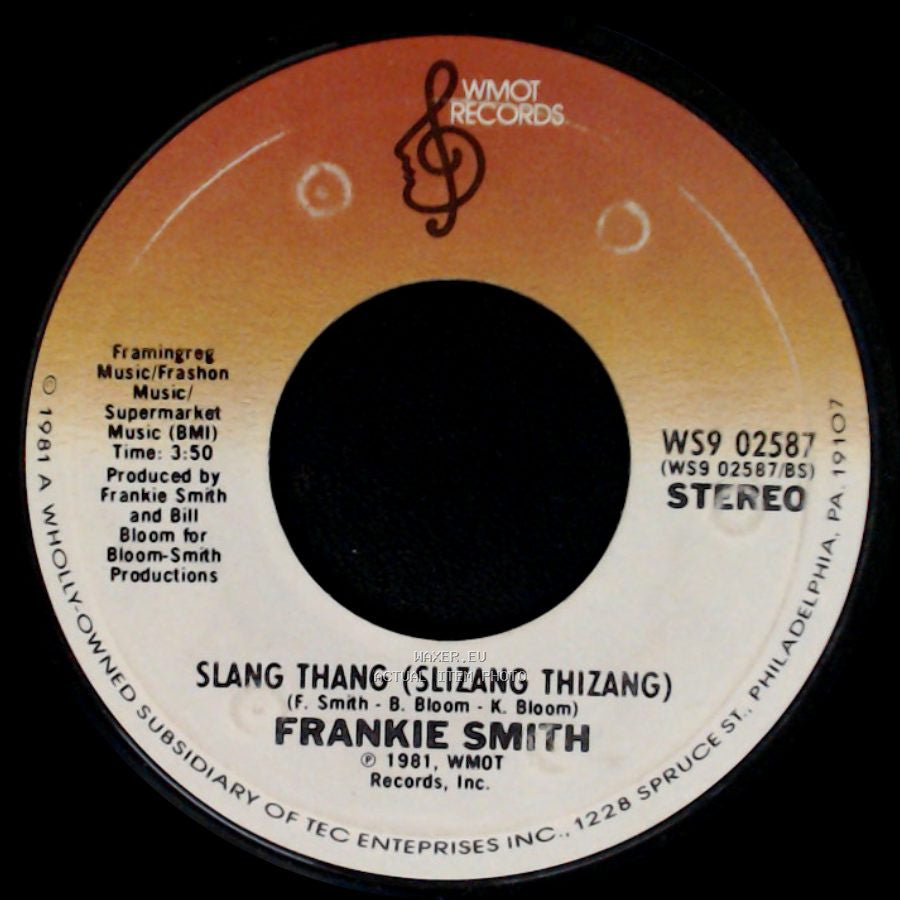 Frankie Smith - Teeny-Bopper Lady / Slang Thang (Slizang Thizang) side B