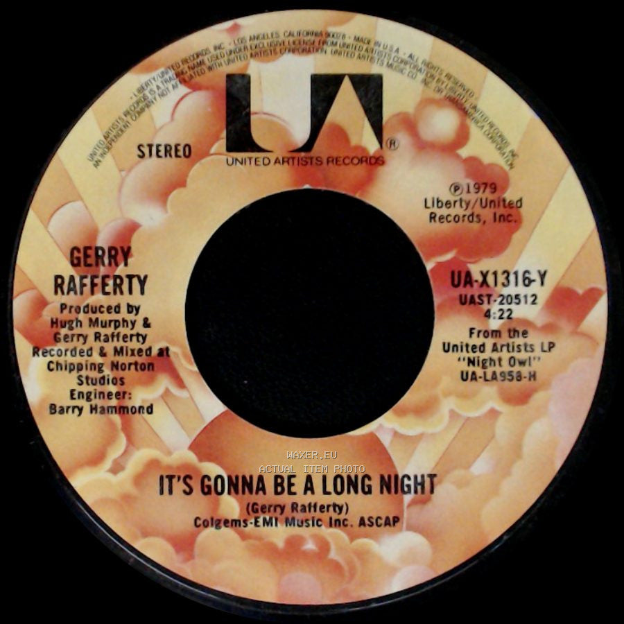 Gerry Rafferty - It's Gonna Be A Long Night / Get It Right Next Time side A