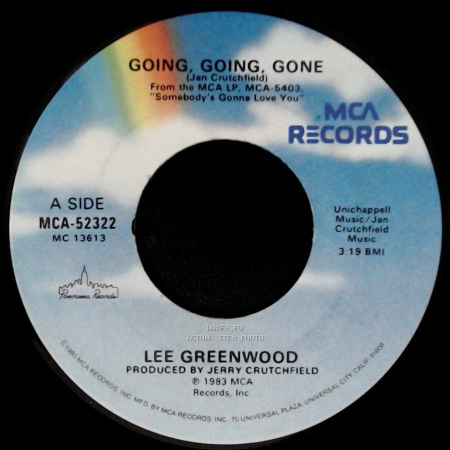Lee Greenwood - Going, Going, Gone / Come On Back And Love Me Some More side A