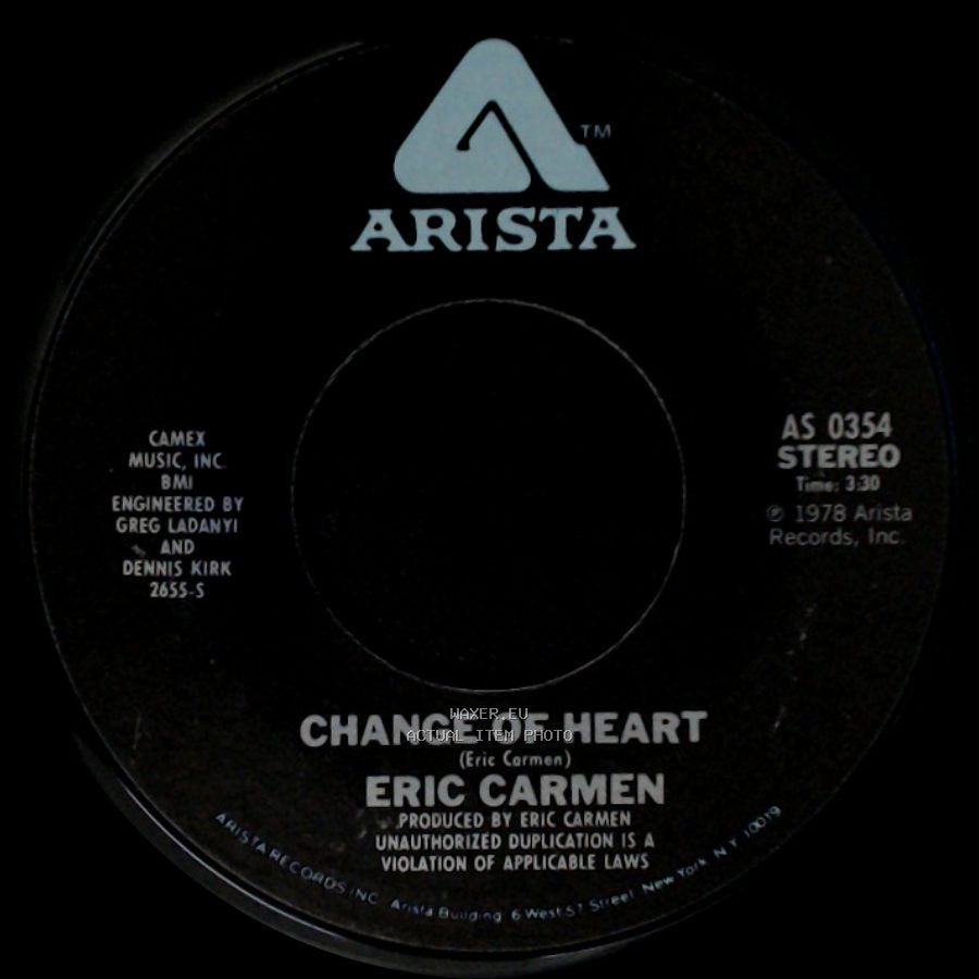 Eric Carmen - Hey Deanie / Change Of Heart side B