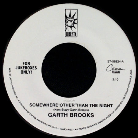 Garth Brooks - Mr. Right / Somewhere Other Than The Night side B