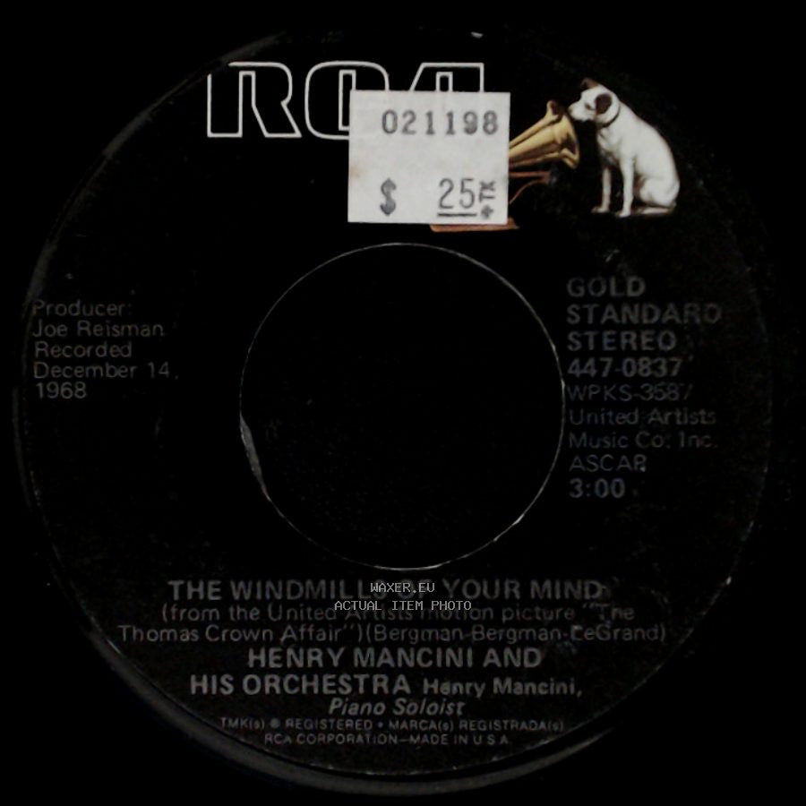 Henry Mancini, His Orchestra And Chorus / Henry Mancini And His Orchestra - Love Theme From Romeo & Juliet / The Windmills Of Your Mind side B