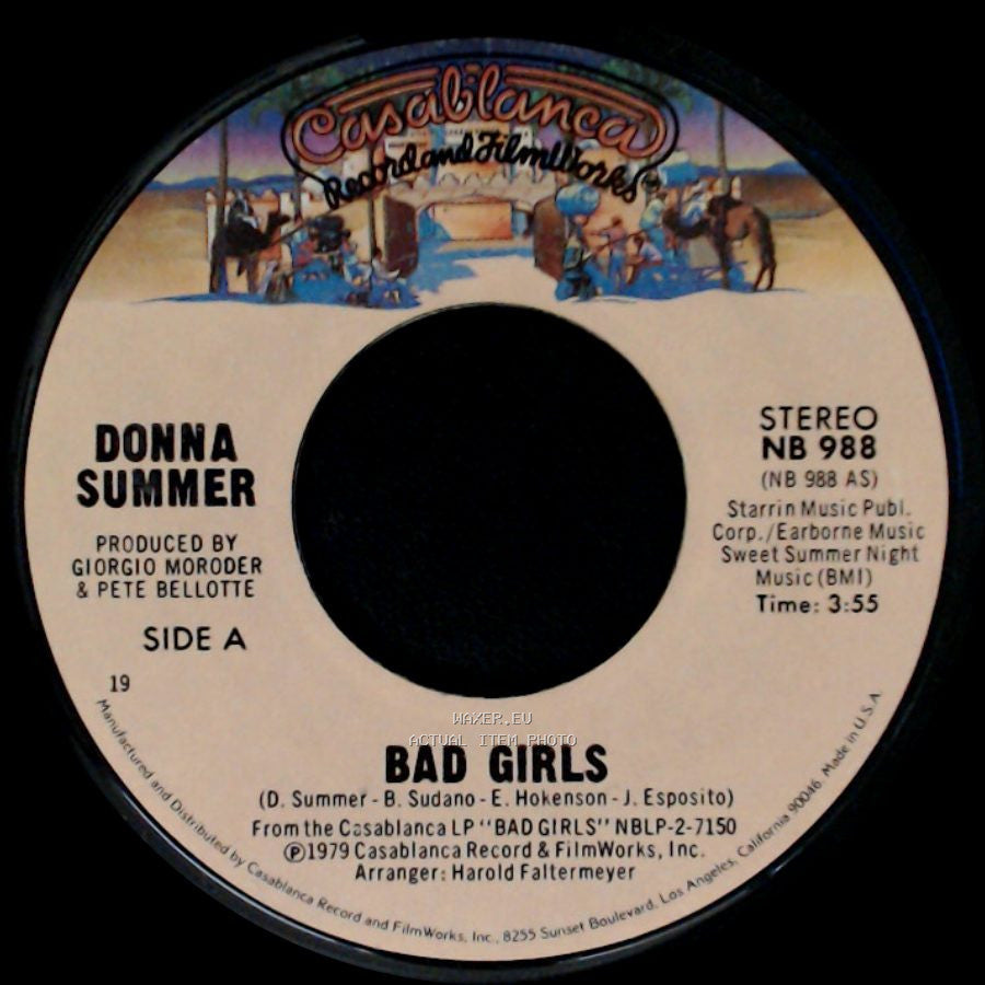 Donna Summer - Bad Girls / On My Honor side A