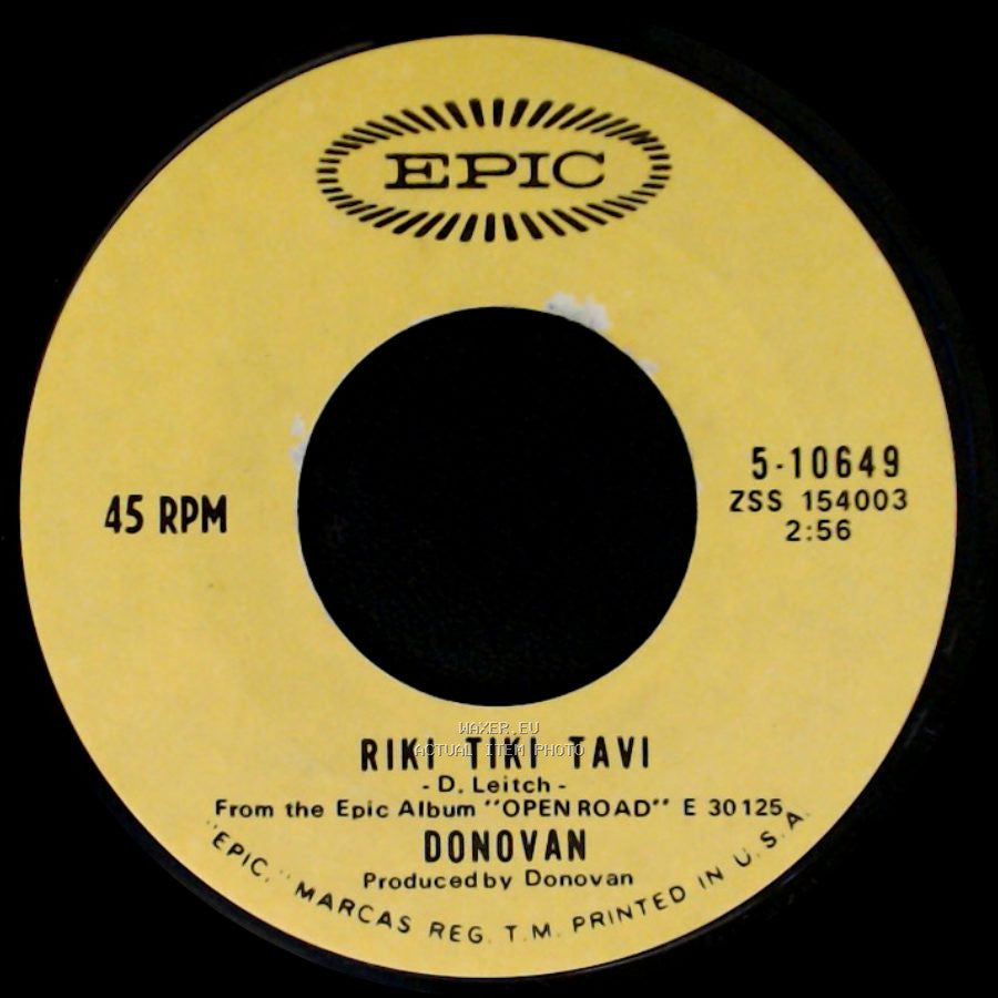 Donovan - Riki Tiki Tavi / Roots Of Oak side A