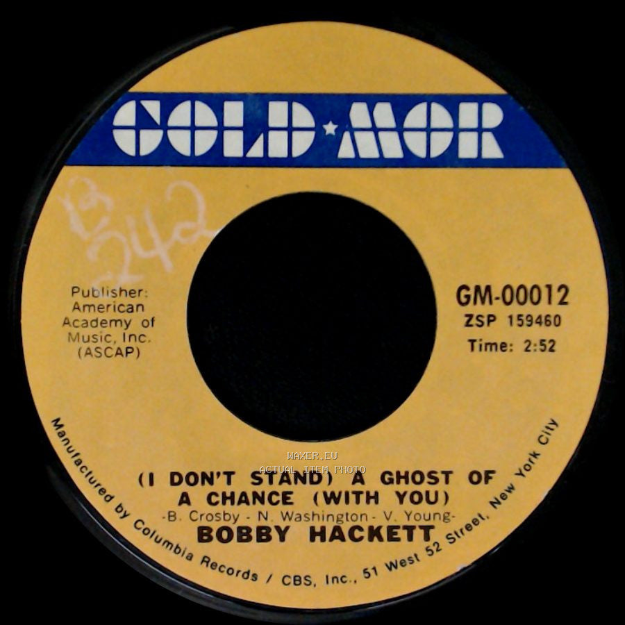 Bobby Hackett - Embraceable You / (I Don't Stand) A Ghost Of A Chance (With You) side B