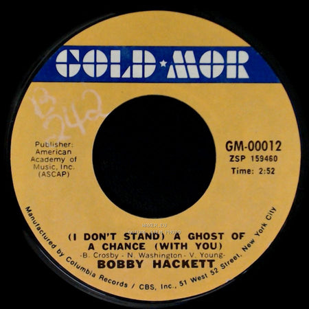 Bobby Hackett - Embraceable You / (I Don't Stand) A Ghost Of A Chance (With You) side B