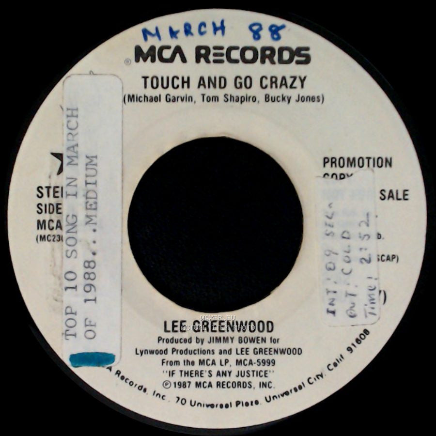 Lee Greenwood - Touch And Go Crazy / Touch And Go Crazy side A