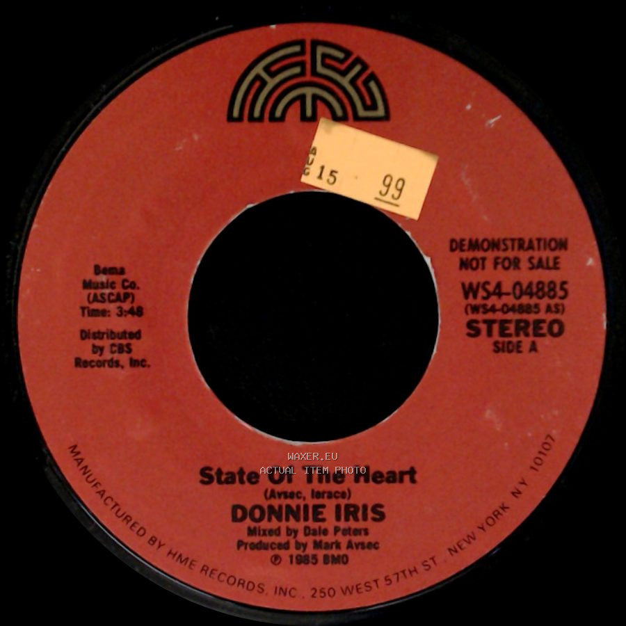 Donnie Iris - State Of The Heart / State Of The Heart side A