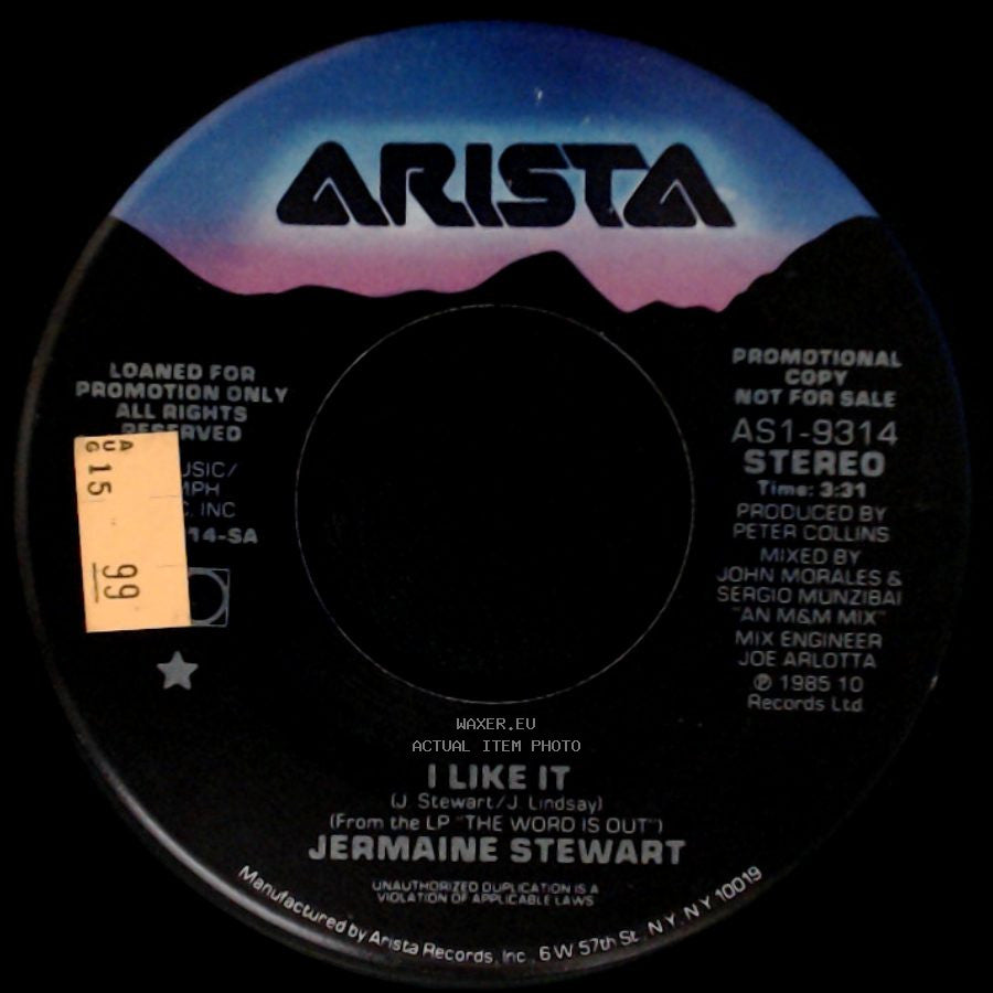 Jermaine Stewart - I Like It / I Like It side B