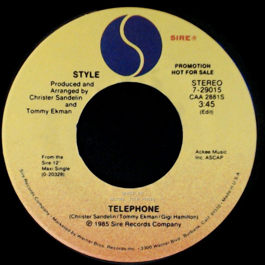Style - Telephone / Telephone side B