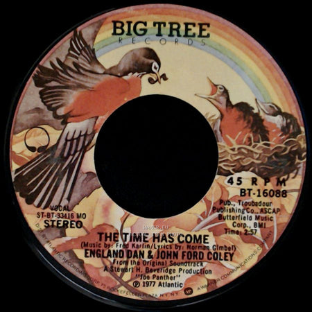 England Dan & John Ford Coley - It's Sad To Belong / The Time Has Come side B