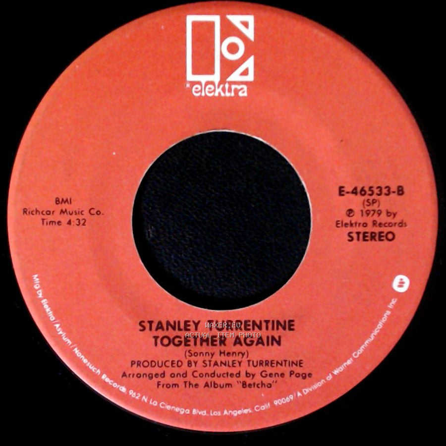 Stanley Turrentine - Concentrate On You / Together Again side B