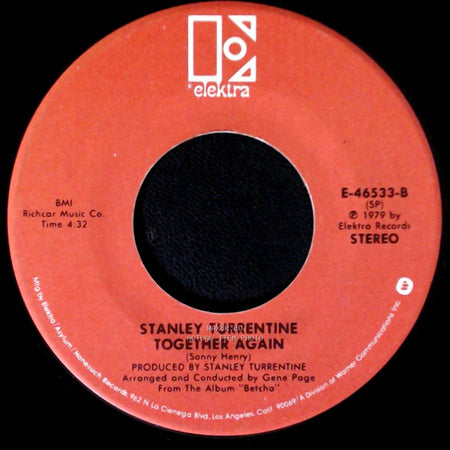 Stanley Turrentine - Concentrate On You / Together Again side B