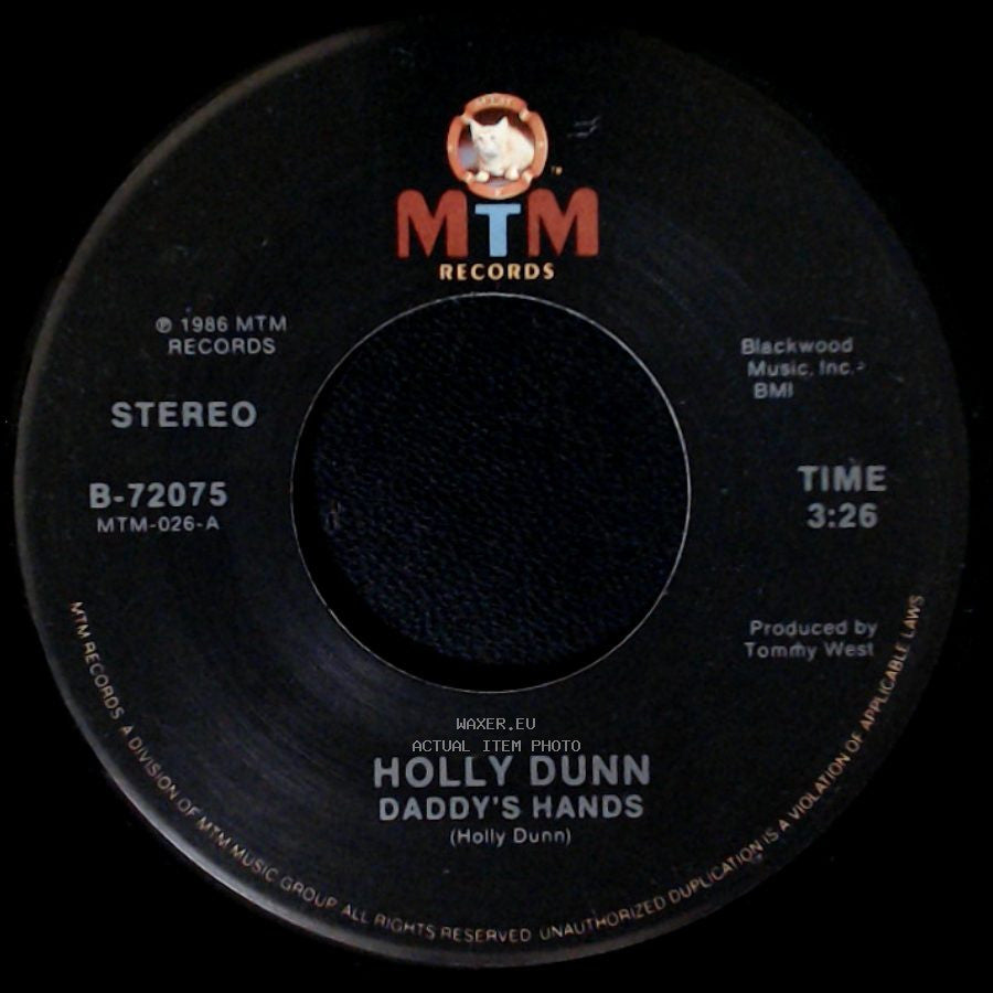 Holly Dunn - Hideaway Heart / Daddy's Hands side B