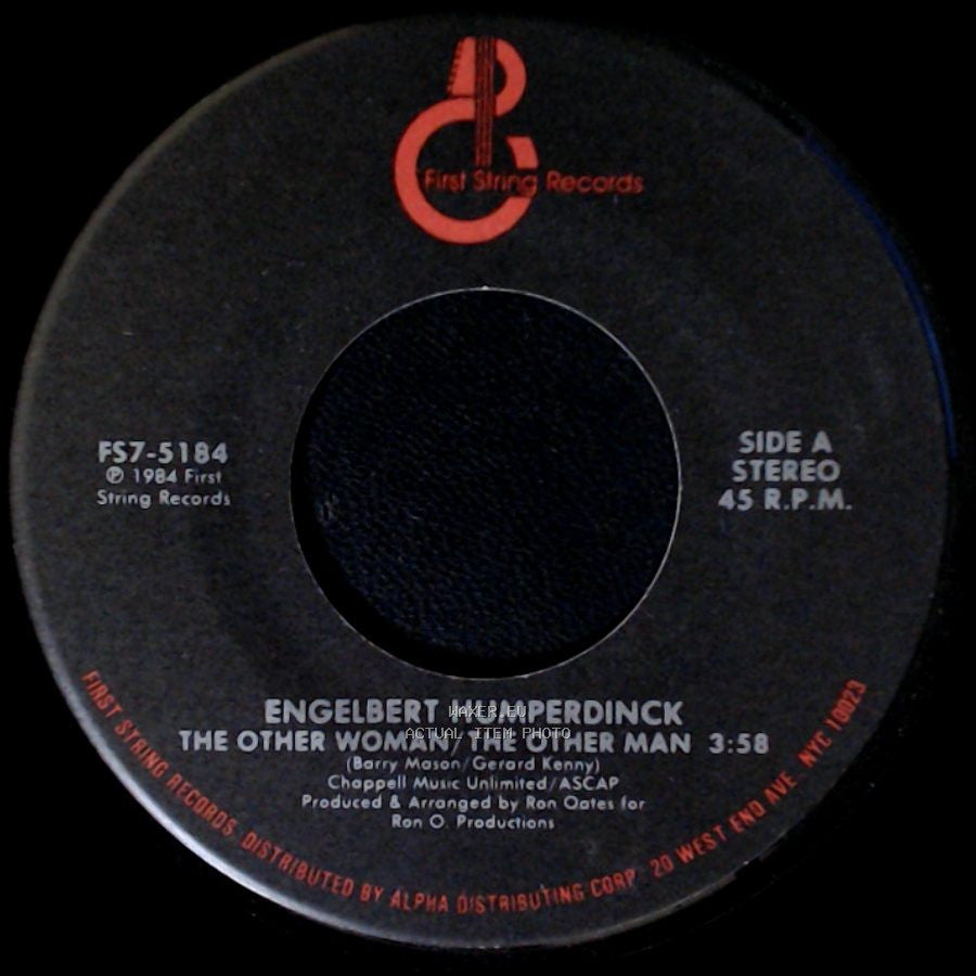 Engelbert Humperdinck - The Other Woman / The Other Man / Twenty Years Ago side A